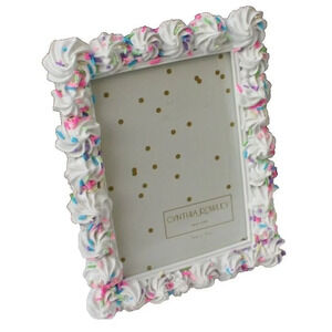 New White Girly Bakery Cupcake Frosting W/ Sprinkles Home Picture Photo 5x7